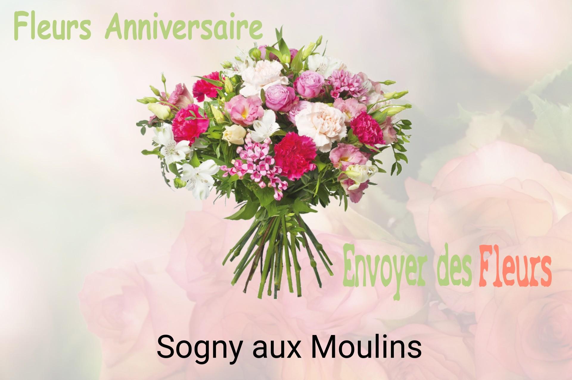 Bouquet de fleurs d’anniversaire livré à Sogny-aux-Moulins